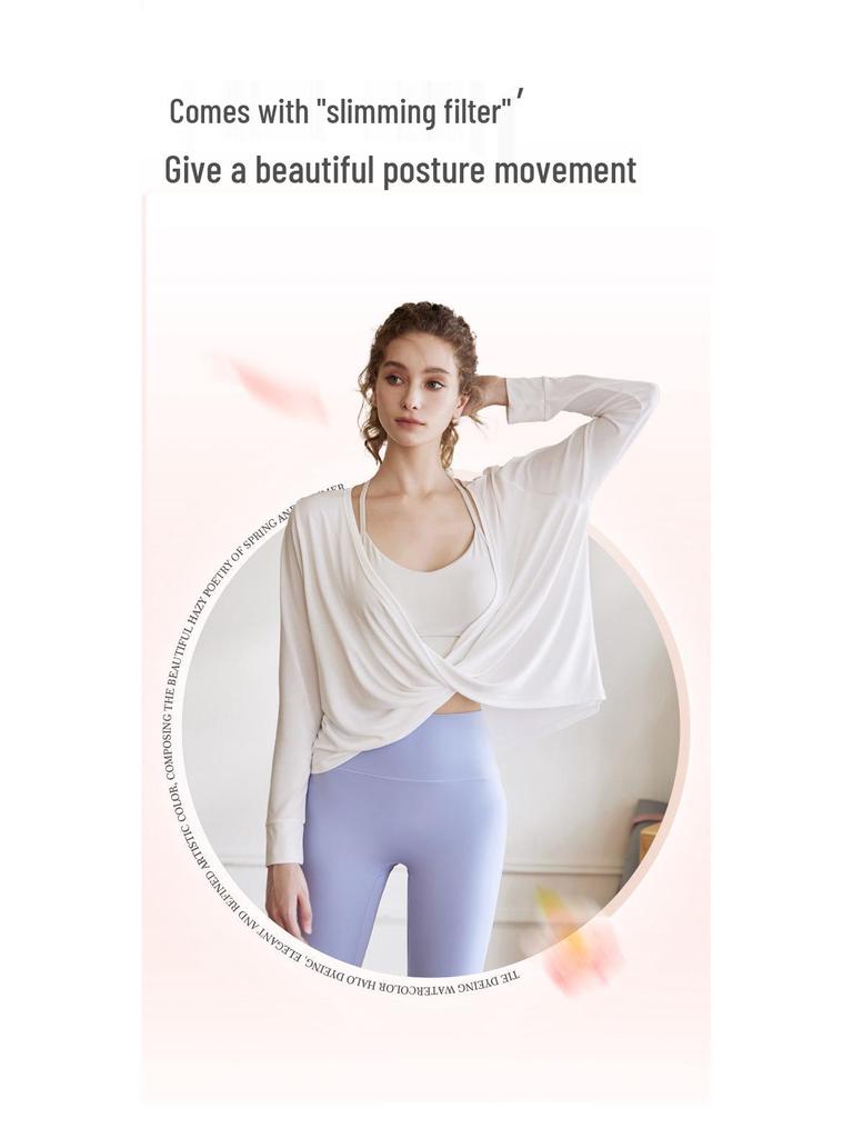 Women’s Spring/Summer Backless Flowy Yoga Top for Outdoor Pilates & Fitness