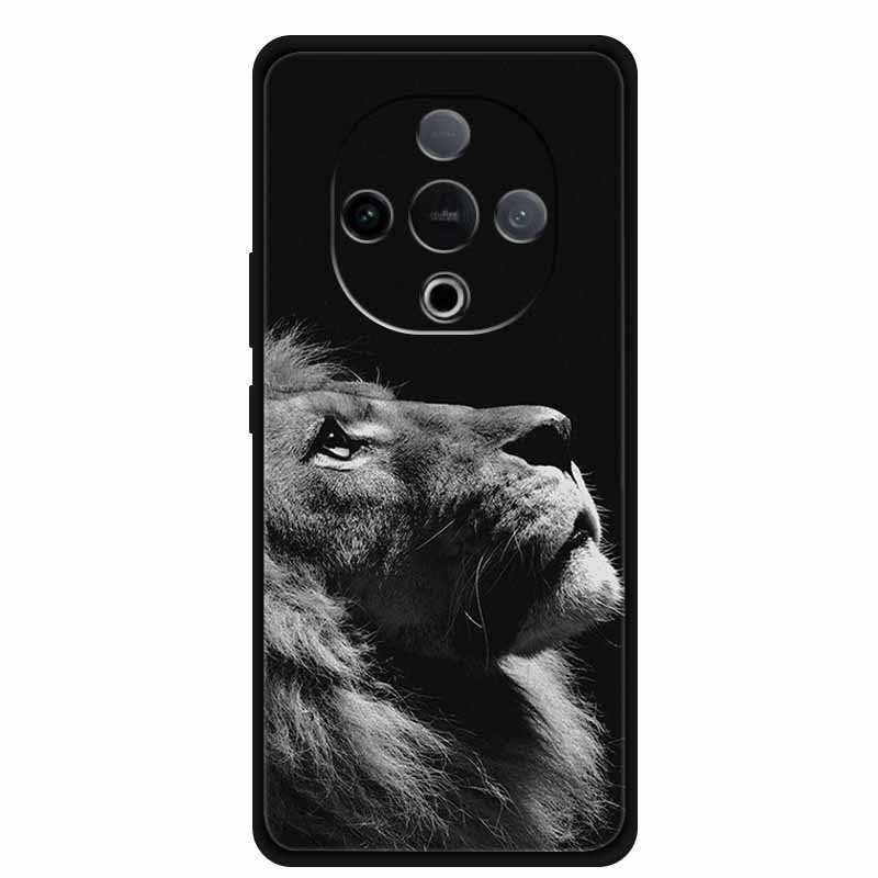 For Vivo Y300 Case 6.77” Wolf Lion Tiger Cat Capa Silicone TPU Soft Back Cover Black Cases For Vivo Y300C Case Shockproof Shell