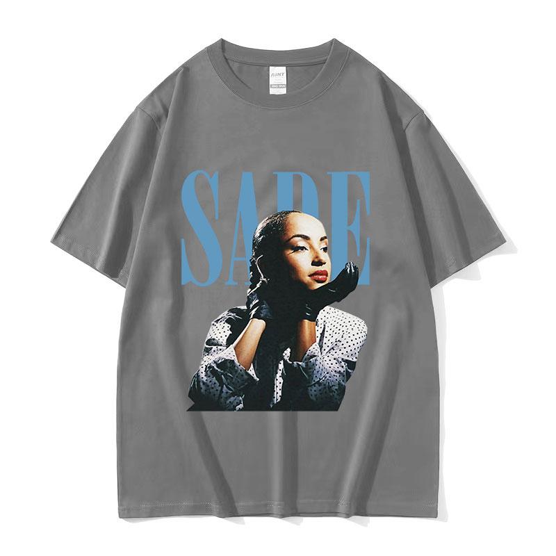 Singer SSade Tour Concert Print TShirt Unisex High Quality Vintage Fashion Tshirts Clothing Oversized Cotton T Shirt