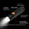 Super Bright T6+COB LED Flashlight - Rechargeable Magnetic Work Lamp, Telescopic Zoom & Long Battery Life Emergency Torch