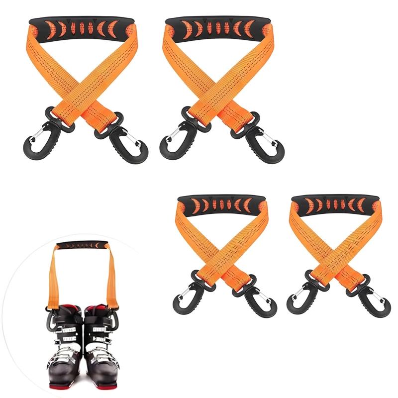 

4 Pack Quick Installation Ski Binding Straps Enabling Rapid Attachments of Skis to Booting Minimizing Preparation Effort 1