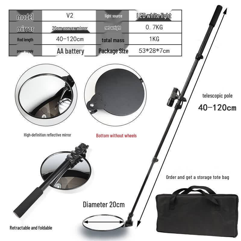 Multi-purpose Vehicle Inspection Mirror