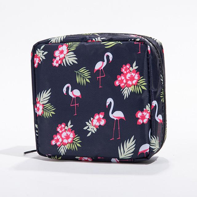 Borsa da donna per tampone impermeabile Mini tovagliolo sanitario Borsa da toilette Borsa da viaggio per cosmetici Custodia per trucco Cavo dati Borsa da donna