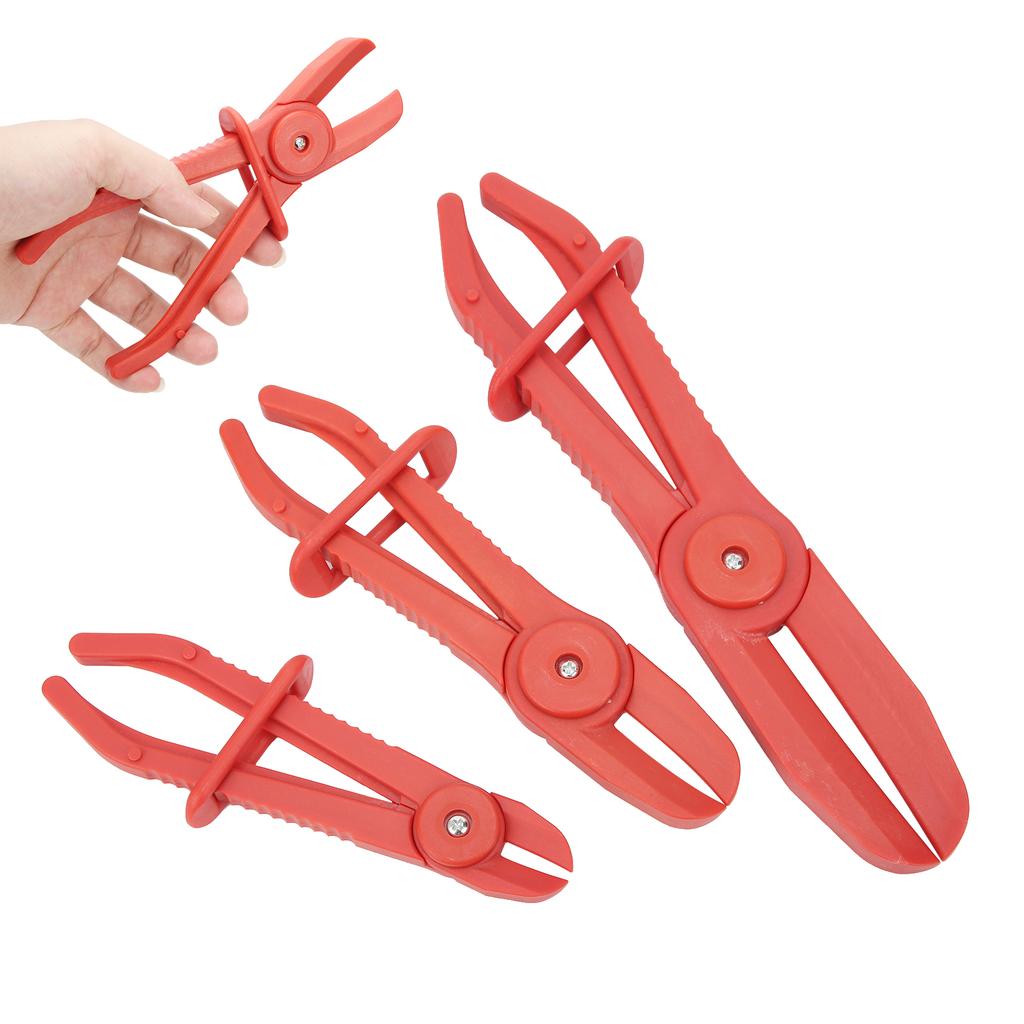 3pcs Plastic Hose Clamp Tool Pipe Tube Cutting Off Pliers with AntiSlipping Handle(Red )