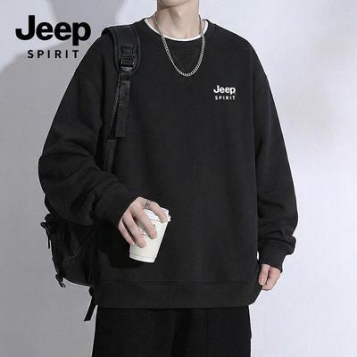 JEEP SPIRIT Men's Classic Knit Sweatshirt