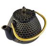 CAST IRON TEAPOT GOLDEN 900ml WITH FILTER AND CUPS HAGE