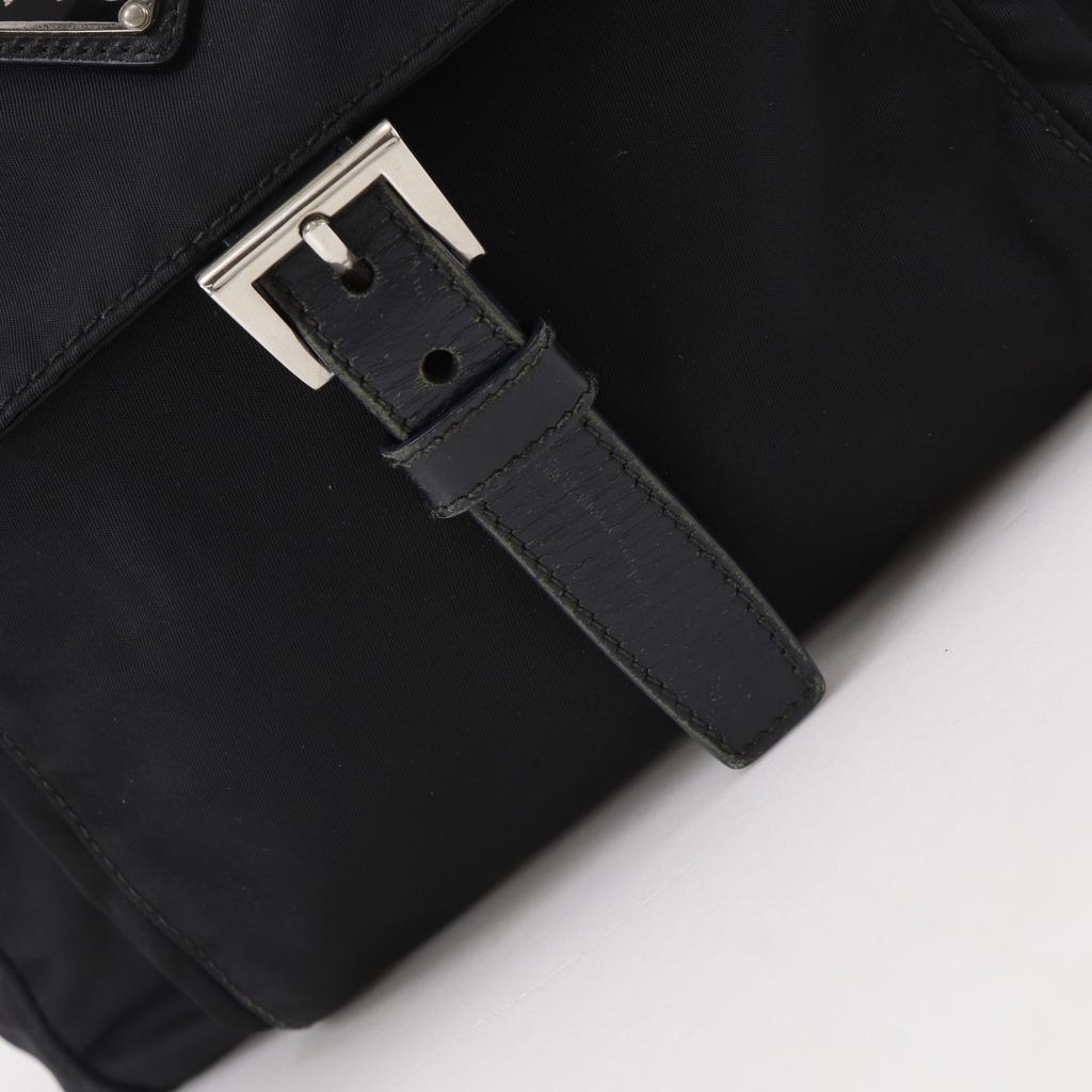Prada Shoulder Bag Black Nylon Unisex Used