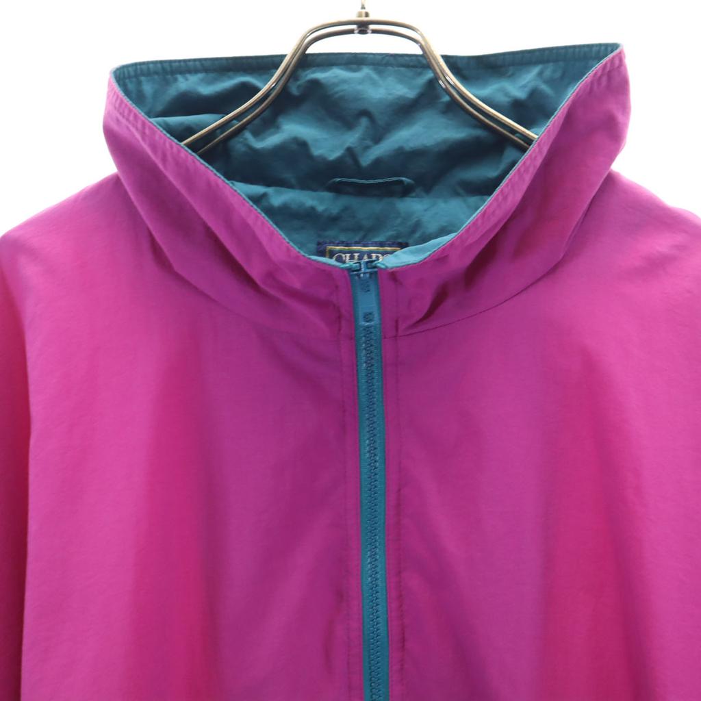 CHAPS RALPH LAUREN 80s Vintage Pullover Nylon Jacket L Pink Men's Used