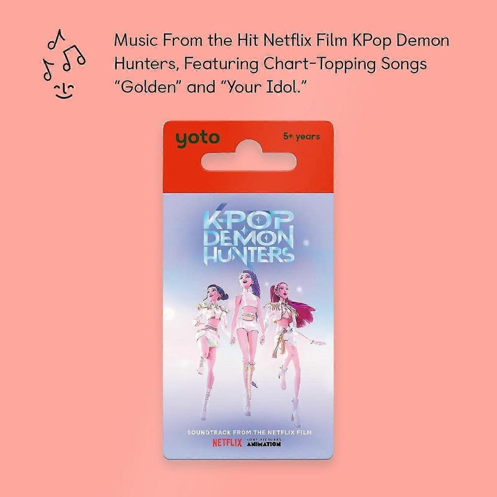 Yoto Kpop Demon Hunters - Kids Audiobook Card for Use with Player & Mini Allin1 Audio Player, Educational & Screen-Free Listening with Fun Singalong M