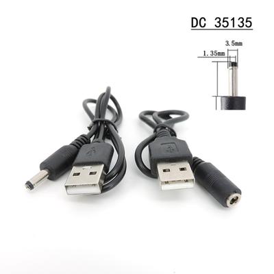 DC 3,5 mm x 1,35 mm Stecker auf USB 2.0 Stecker A Stecker auf Stecker Buchse Stecker Verlängerungskabel Ladekabel Netzkabel