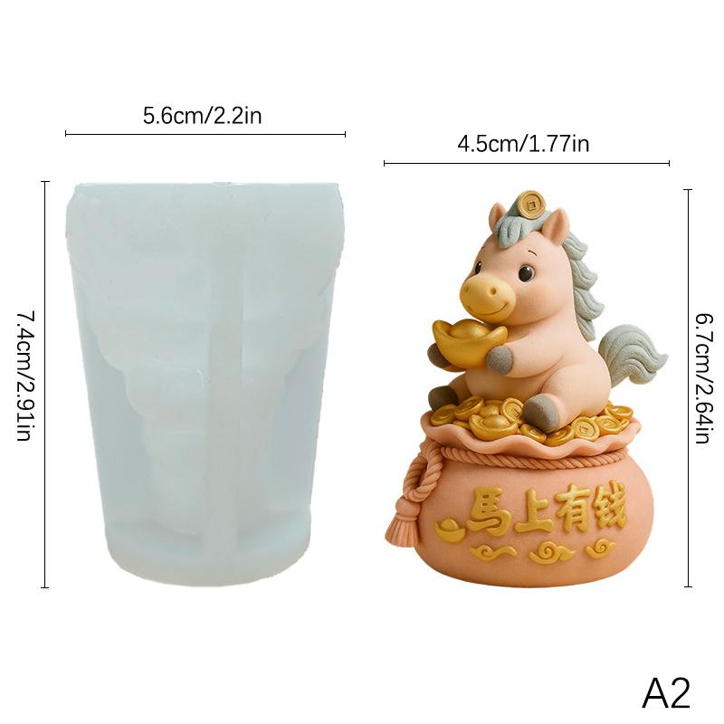 

Силиконовая форма для мусса в виде лошади, год лошади по китайскому зодиаку, форма для льда, молочного желе, торта, десерта, для выпечки, пищевая, термостойкая A2