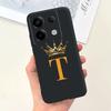 For Xiaomi Redmi Note 13 4G Case Cute Crown Letters Cover Soft TPU Phone Case For Xiaomi Redmi Note 13 Pro Plus Note13 5G Bumper