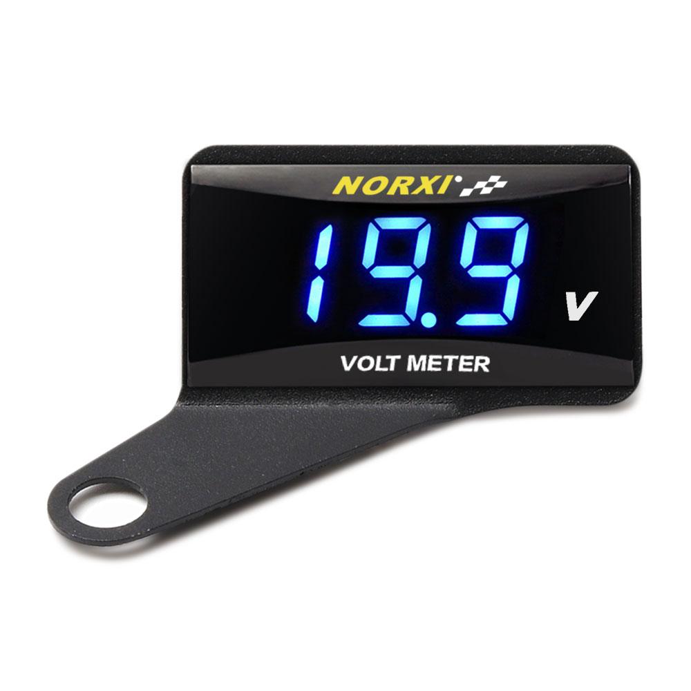 

Motorcycle voltmeter digital Red/Blue/Green For NMAX TMAX XMAX 300 LED mini12V Electromobile Electricity volt Gauge