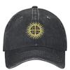 IC XC NIKA Sun Denim Baseball Cap Outdoor Sun Hip Hop Hats Summer Couple Women Fashion Sun Visors Snapback Cap