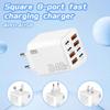 240W Gan Usb C Charger 8 In 1 Fast Charging Phone Charger Power Adapter For Eu/Us/Uk Plug Wall Charger