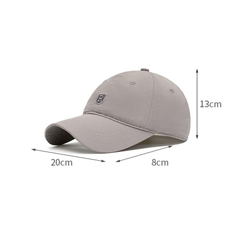 Szybkoschnąca Czapka Letnia Męska Cienka Oddychająca Czapka Baseballowa Outdoor Sportowa Kapelusz Przeciwsłoneczny