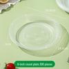 Jinyuan Disposable 6-inch Round Plastic Plates (300-count)