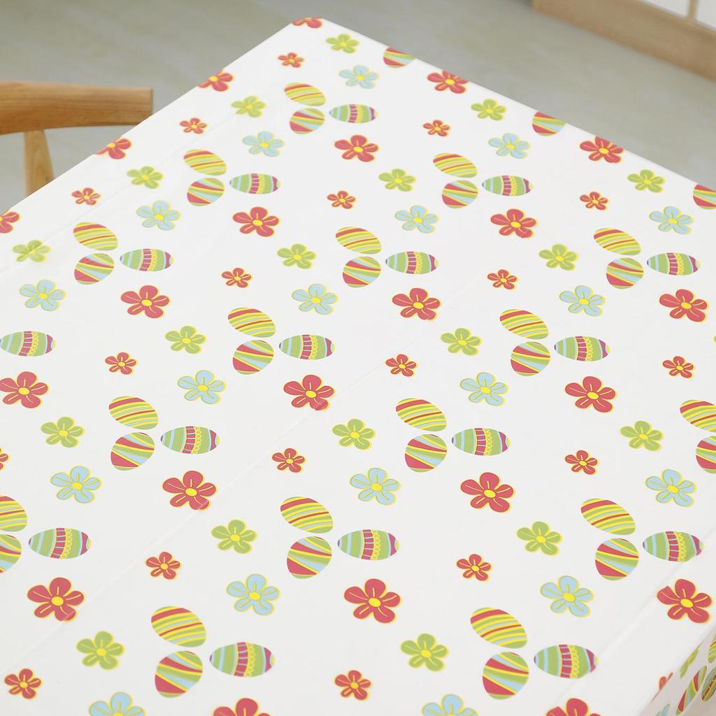 Disposable PEVA Cartoon Balloon Tablecloth - Oil-Proof, Thickened for Birthdays & Kindergarten Parties