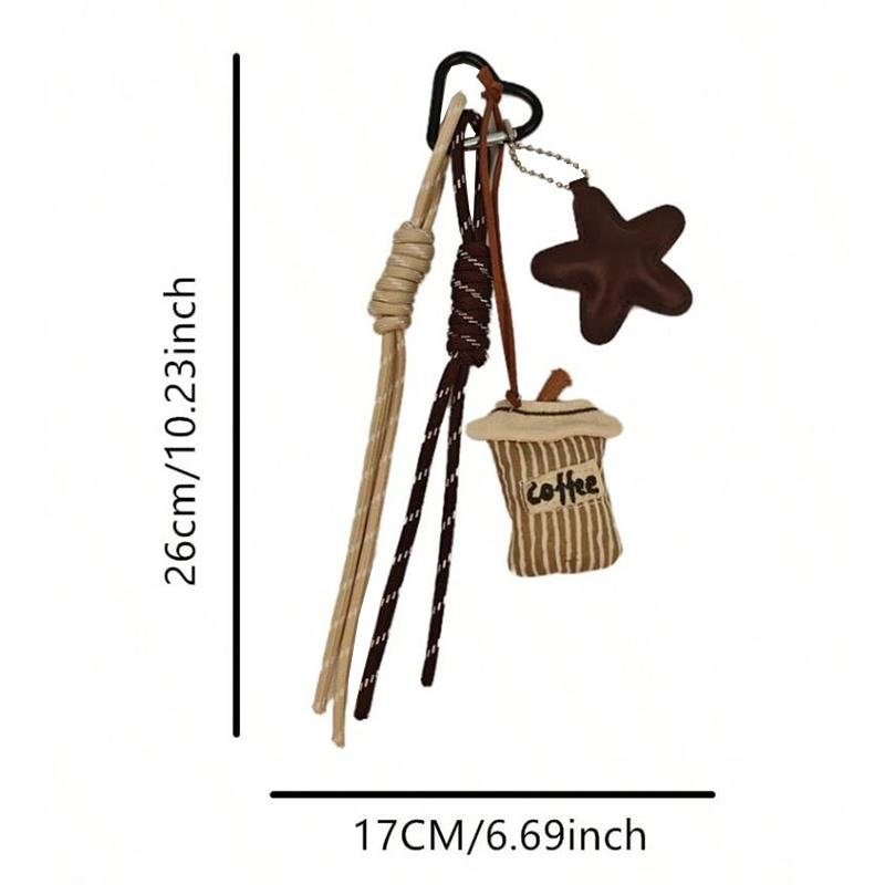 Handmade Nylon Woven Rope Bag Pendant Cute Candy Color Fashion Backpack Handbag Hanging Bags Accessories