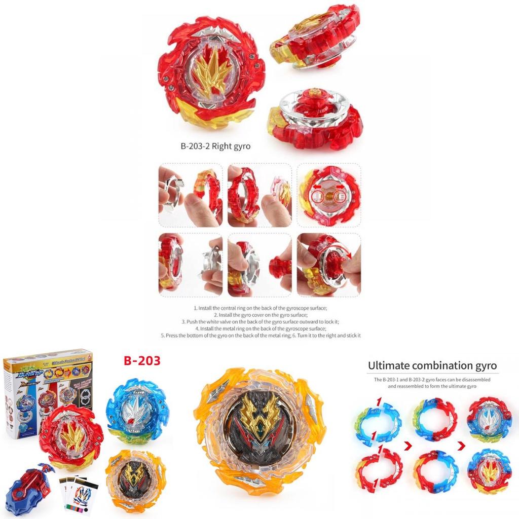 Beyblade B-203 Ultimate Fusion Dx Left Right Gyro Transmitters Kids Gift Set
