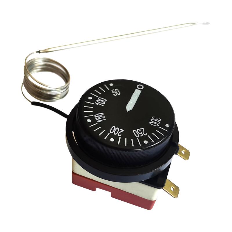 Ceramic Base Rotary Knob Oven Thermostat 50-300 Degrees Celsius Water Heater Temperature Switch 220V AC 16A Fuel Injectors 6