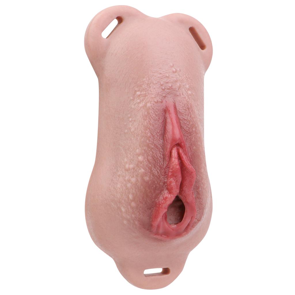 FAAK Silicone Chastity Cage Penis Cover Insertable Vaginal Pant Discreet Daily Wear Chastity Device Realistic Clitoris Wholesale