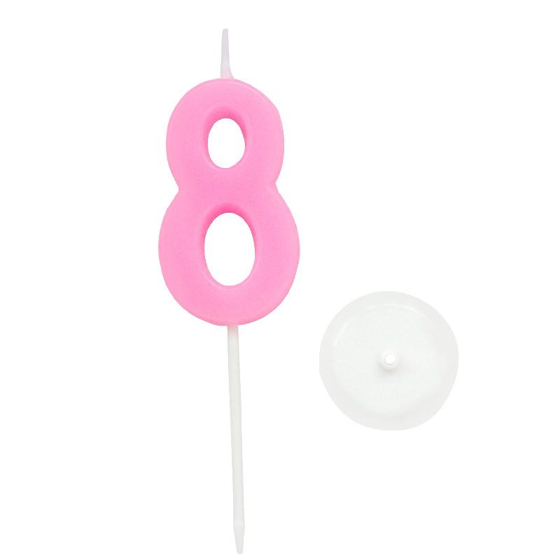 

Pink Number Candles Birthday Cake Candles 0-9 Number Birthday Candles Individually Packaged Baking Packaging Sample pink numbers 0-9 mixed
