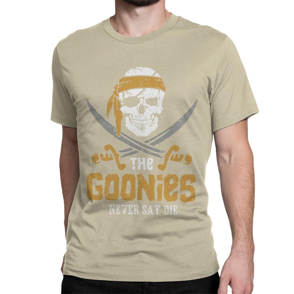 The Goonies Skull TV Series T-Shirts for Men Women Funny Pure Cotton Tee Shirt Round Neck Short Sleeve T Shirt Summer Clothing