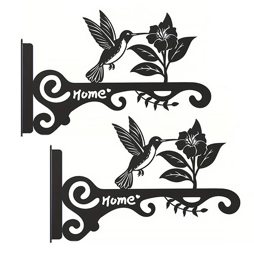 

Aesthetic Wall Plant Hanger with Bird Design Metal Hanging Plant Bracket Hanging Brackets for Hanging Hummingbird Feeder Planter