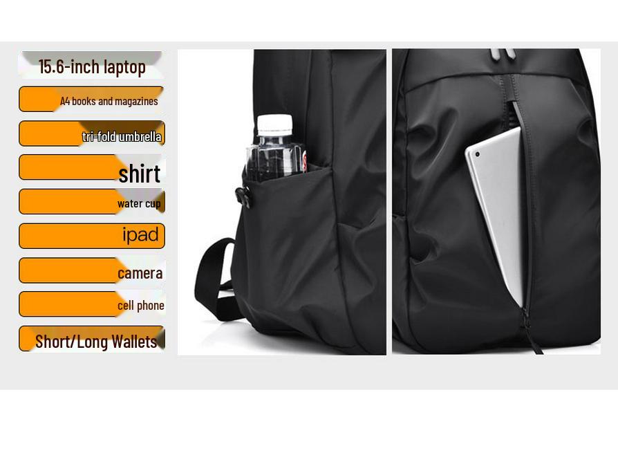 Men's Large Capacity Business & Travel Backpack with Custom Logo Option