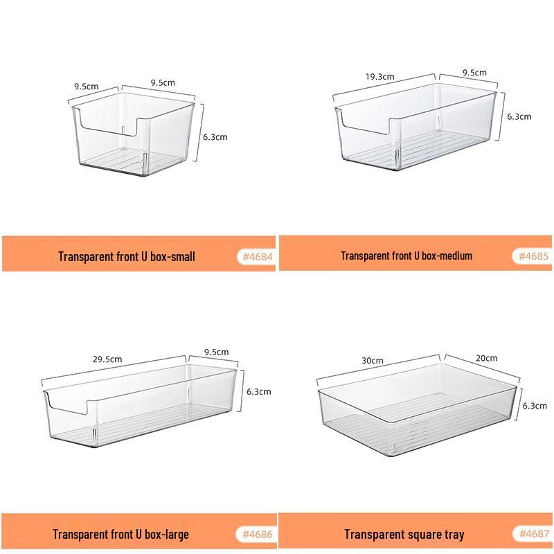 Clear Acrylic Jewelry and Cosmetics Storage Box with Lid