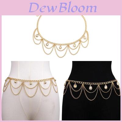 European Fashion Chain With Rhinestone Crystal Pendant And Tassel For Women And Men