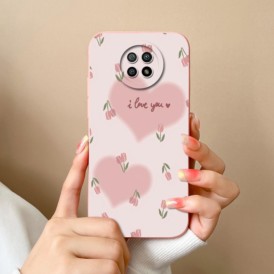 For Redmi Note 9T 9S Case Cute Trendy Back Cover For Xiaomi Redmi Note 9 S Note9t Soft Liquid Silicone Full Cover Design Fundas
