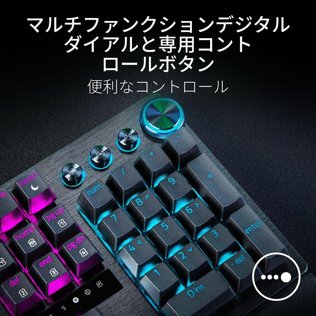 Razer Huntsman V3 Pro 8KHz Analog Gaming Keyboard with 8000Hz Rapid Adjustable Optical Snap Input Wrist Rest English Huntsman V3 Pro 8KHz Japanese