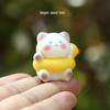 Cross-Border Cute Siamese Cat Mini Ornament: Cartoon Fat Cat Bean Eyes Pet Doll Blind Box