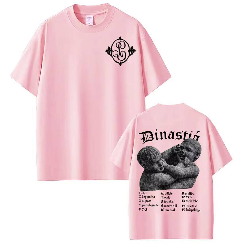 

Rapper Peso Pluma Tito Double P Dinastia Tour Print Tshirts Men Women Fashion Tshirts Summer pure Cotton Casual Cotton Tshirt 4XL