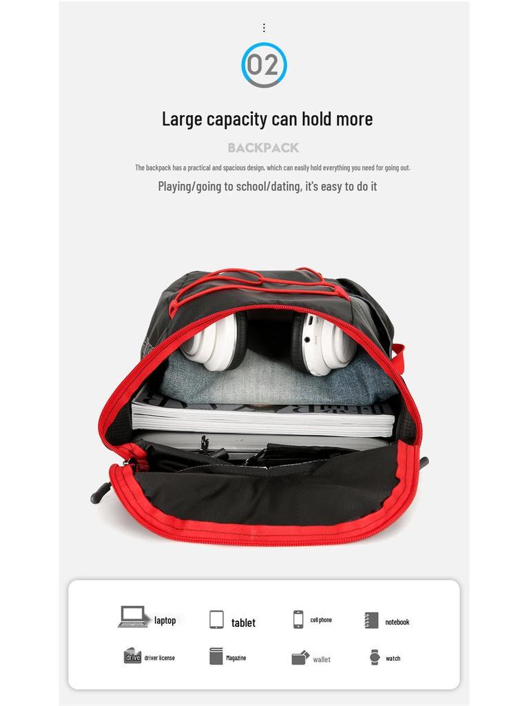Ultra-Light Waterproof Travel & Sports Backpack with Portable Folding Design