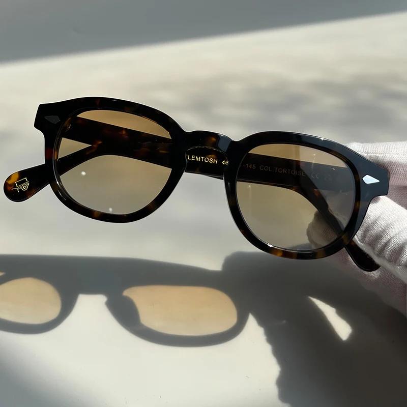 Occhiali da Sole di Alta Qualità Uomo Johnny Depp Lemtosh Occhiali da Sole Polarizzati Donna Marca di Lusso Montatura in Acetato Vintage