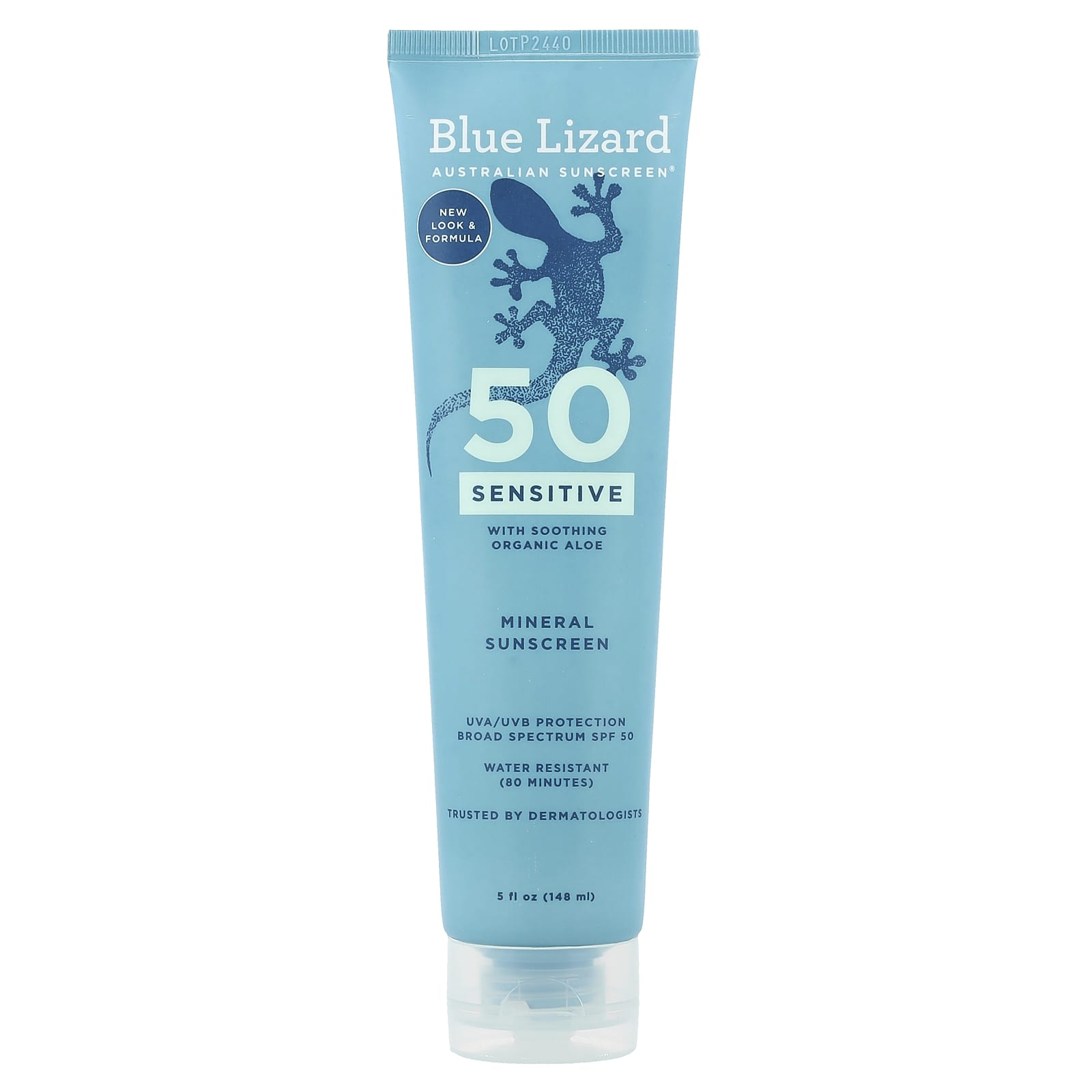 

Blue Lizard Australian Sunscreen Чувствительный минеральный солнцезащитный крем, SPF 50, 148 мл (5 жидких унций)
