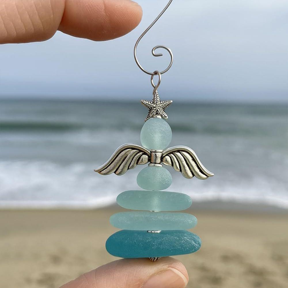 Ocean Theme Christmas Ornaments Acrylic 3D Acrylic Seaside Pendant Christmas Tree Sea Ornaments Handmade Decorations