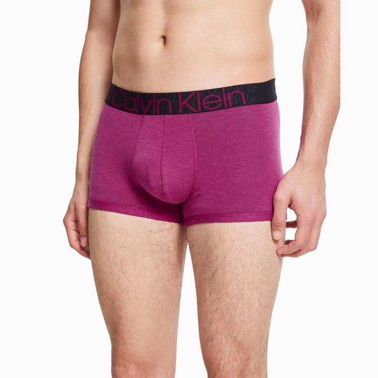Calvin Klein Logo Patterned Boxer Briefs Men Underwear Purple NB2682-VTY