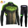 Winter Cycling Jersey Set Men Thermal Fleece Cycling Clothing Black Road Bike Suit MTB Uniforme Bicycle Maillot Ciclismo