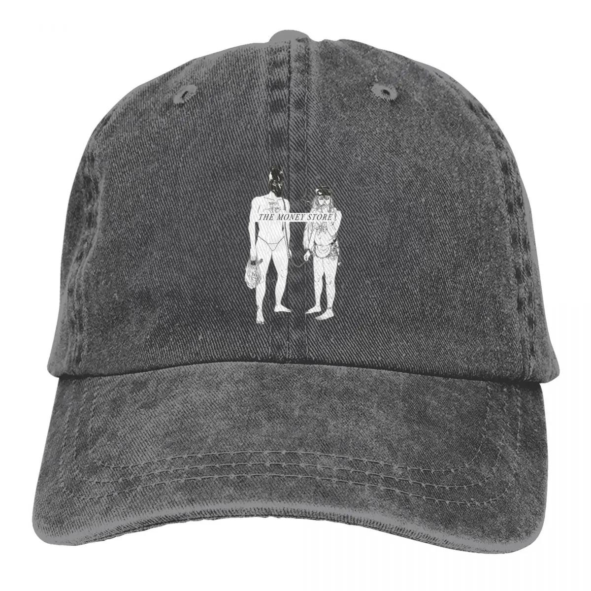 

Death Grips The Money Store Trucker Hat Merch Повседневная потертая кепка для мужчин и женщин, регулируемая Adjustable темно-серого