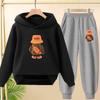 Suit Hoodie, "Baby Boy", Suitable for Boys and Girls Aged 3 to 12. Its Features Are Pink, White and Blue Tops and Trousers