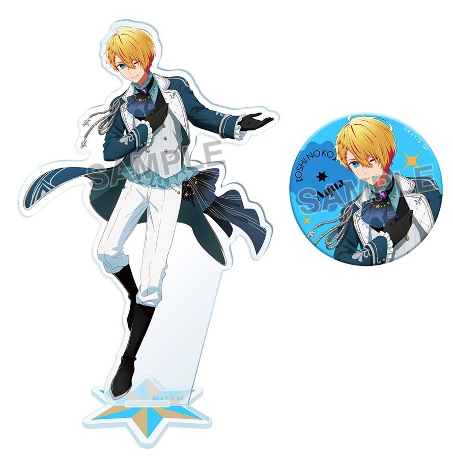 

Hoshino Aqua Acrylic Stand & Can Badge Support Set [Oshi no Ko Exhibition -Lies and Love-] Limited Edition Oshi no Ko Official Merchandise