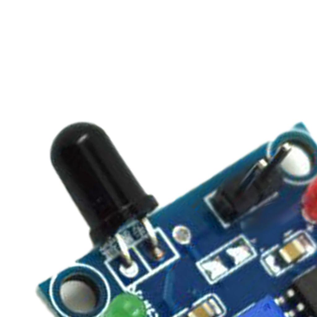 IR Flamme Sensor Modul Einstellbare Empfindlichkeit Feuer Alarm Erkennung Relais Modul DC 12V