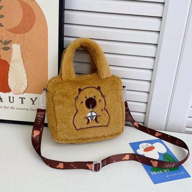Plush * Bag Kuromi Melody Cartoon Anime Lightweight Handbag Crossbody Lovely Cute Storage Bag Women Girls Gift