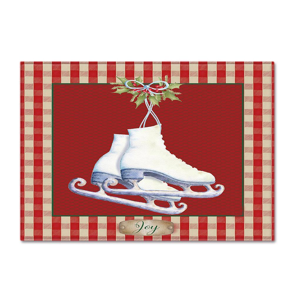 Living Room Carpet Merry Christmas Bedroom Floor Mat Doormat For Europe And The United States