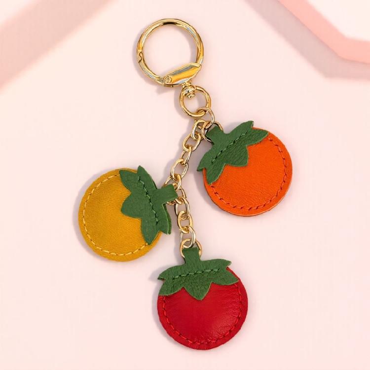 Lovely Fruit Keychain Portable PU Accessory for Practical Decorative Use