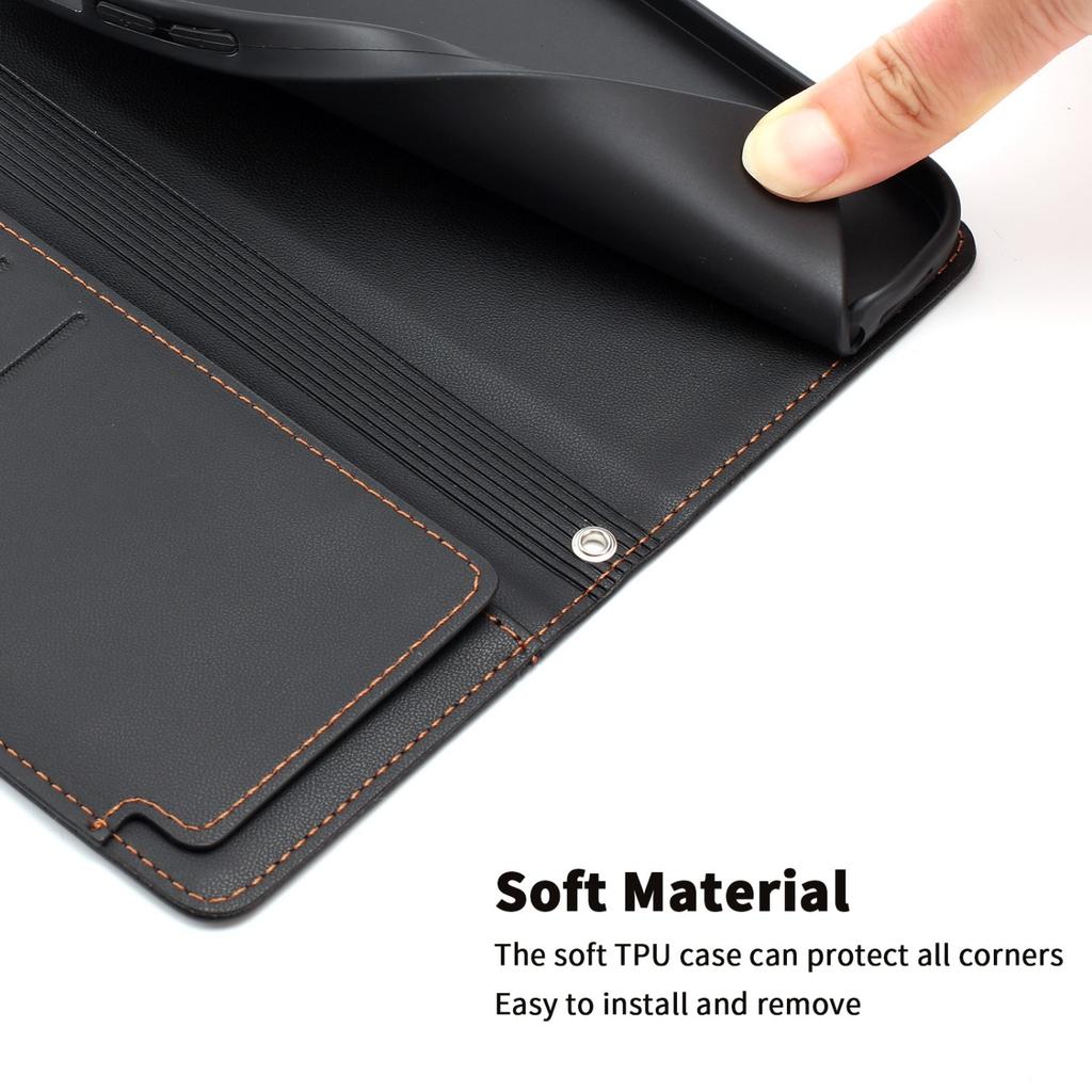PU Leather Flip Phone Case For Samsung Galaxy S6 S7 Edge S8 S9 Plus S10 S20 FE S21 S22 Ultra Holder 9 Card Slots Wallet Cover